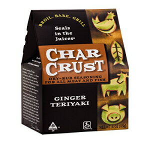 チャークラストドライラブシーズニング、ジンジャー照り焼き、4オンス（6個パック） Char Crust Dry-Rub Seasoning, Ginger Teriyaki, 4-Ounce (Pack of 6)