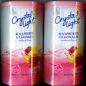 クリスタルライトラズベリーレモネード、12クォート1.8オンスキャニスター（2パック） Crystal Light Raspberry Lemonade, 12-Quart 1.8-Ounce Canister (Pack Of 2)