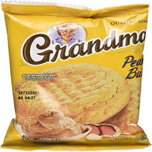 おばあちゃんのホームスタイル ピーナッツバタークッキー 2.5オンス 33個入りケース Grandmas Homestyle Peanut Butter Cookies 2.5 ounces Case of 33