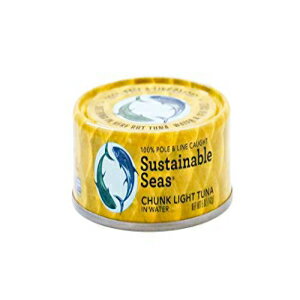 Sustainable Seas、水中チャンクライトマグロ、5オンス（12個パック） Sustainable Seas, Chunk Light Tuna in Water, 5 Ounce (Pack of 12)