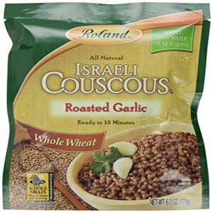 Roland イスラエル産クスクス 全粒粉ローストガーリック 6.3オンス Roland Israeli Couscous, Whole Wheat Roasted Garlic, 6.3 Ounce