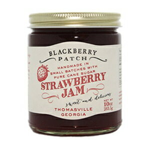 BlackBerry Patch ストロベリー ジャム オールナチュラル 手作り 少量バッチ (ストロベリー ジャム、10 オンス) BlackBerry Patch Strawberry Jam All Natural Hand Made in Small Batches (Strawberry Jam, 10 oz)