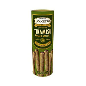 ドルセットゼスティティラミスロールウエハース、3オンス Dolcetto Zesty Tiramisu Rolled Wafers, 3oz