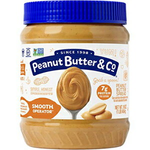 Peanut Butter & Co. Smooth Operator ピーナッツバター、非遺伝子組み換えプロジェクト認証済み、グルテンフリー、ビーガン、16 オンス瓶 (3 個パック) Peanut Butter & Co. Smooth Operator Peanut Butter, Non-GMO Project Verified, Gluten