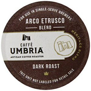 Caffe Umbria シングルサービングコーヒーカップ、アルコ エトルスコ ブレンド、12 個 Caffe Umbria Single Serving Coffee Cups, Arco Etrusco Blend, 12 Count