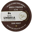 カフェウンブリアシングルサービングコーヒーカップ、アルコエトルスコブレンド、12カウント Caffe Umbria Single Serving Coffee Cups, Arco Etrusco Blend, 12 Count