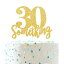 30 Someting Cake Topper、Happy 30th Birthday Sign、Dirty 30 Cake Topper、Hello 30 Party Decorations（両面ゴールドグリッター） Chien-Min666 30 Someting Cake Topper, Happy 30th Birthday Sign,Dirty 30 Cake Topper,Hello 30 Party