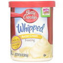 ベティクロッカーホイップバタークリームフロスティング（3パック）12オンスタブ Betty Crocker Whipped Butter Cream Frosting (Pack of 3) 12 oz Tubs