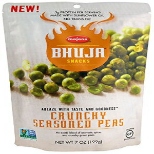 ブージャスナックカリカリ味付けエンドウ豆グルテンフリー-7オンス2パック Bhuja Snacks Crunchy Seasoned Peas Gluten Free -- 7 oz Pack of 2
