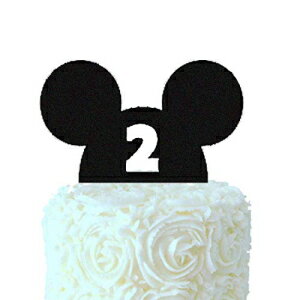 HEETON Mouse Twodles Birthday Cake Topper Mickey Theme Head Two Cake Topper Party Supplies Decorations for Baby Boy