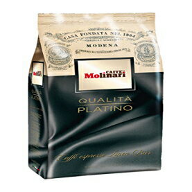 Caffe'MolinariPlatinoエスプレッソビーンズ1Kg。バッグ（2.2ポンド） Caffe' Molinari Platino Espresso Beans 1Kg. bag (2.2lb)