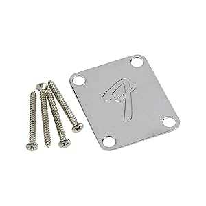 ե F ͥåץ졼  Fender F Neckplate Chrome