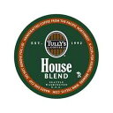 タリーズ コーヒー ハウス ブレンド、キューリグ ブルワーズ用 24 カウント K カップ (2 個パック) Tully's Coffee House Blend, 24-Count K-Cups for Keurig Brewers (Pack of 2)