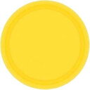 サンシャインイエローの丸い紙皿 7インチ 20個パック パーティー用品 Amscan Sunshine Yellow Round Paper Plates 7