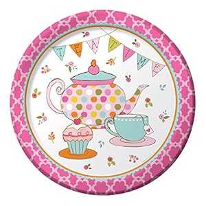 Creative Converting 8 カウント ペーパー ディナー プレート、ティータイム Creative Converting 8 Co..