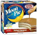 ムーンパイ ダブルデッカー 塩キャラメル風味 8 カウント - 1917 年以来のオリジナルのマシュマロ サンドイッチ Moon Pie Double Deck...