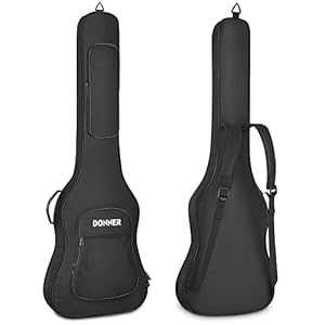 Donner 47 Inch Bass Guitar Case, 0.4 Inch Thick Padding Sponge 600D Ri...