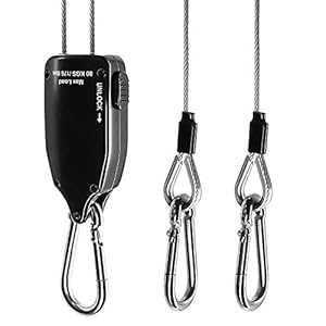 iPower GLROPESTWI 1-Pack 4.9-Feet Long Steel Wire Heavy Duty Adjustabl...
