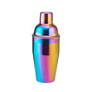 BarCraft Iridescent Stainless Steel Cocktail Shaker, 18.5-Ounce