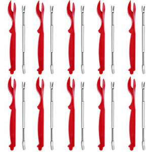 Artcome 20-piece Seafood Tools Set including 10 Lobster Shellers and 10 Forks,Seafood Cracker for Lobster, Crab, Crawfish, Prawns, Shrimp, Shellfish Sheller Knife