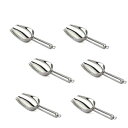 TeamFar Mini Scoop - 3 Oz, 6 PCS Canister Scoops Small Ice Candy Scoop Stainless Steel for Kitchen Dispenser Buffet Jars, Rust Free & Sturdy, Utility & Mirror Finish - Dishwasher Safe