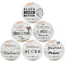 KaiLeeWin Coaster for Drinks Absorbent Ceramic with Cork Bottom Black Lives Matter Birthbay Gift for Man Cave Wedding Registry Living Room Decorations 6 Pack