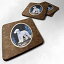 Caroline's Treasures Starry Night Bedlington Terrier Foam Coasters Set of 4 (Set of 4), 3.5" H x 3.5" W, Multicolor