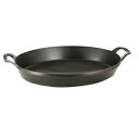 STAUB Cast Iron Oval Baking Dish, 14.5x11.2-inch, Matte Black