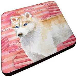 Caroline's Treasures Siberian Husky Love Decorative coasters, Multicolor