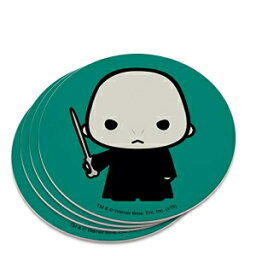 GRAPHICS & MORE Harry Potter Voldemort Cute Chibi Character Novelty Coaster Set