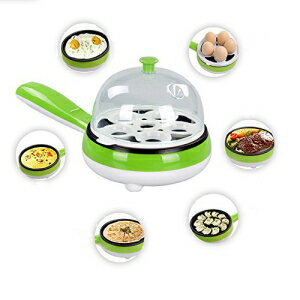 Hekitech Egg Cooker 6 Egg Capacity Electric Skillet for Eggs Poached, Eggs Boiled, Eggs Fried and Eggs Omelets with Auto Shut Off Function - Green