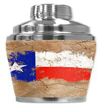 Mugzie֥16-復åȥĥСդ󥹥ƥ륷-ơƥեå Mugzie brand 16-Ounce Cocktail Shaker with Insulated Wetsuit Cover - Vintage Texas Flag