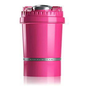 Cyclone Cup Shaker Bottle - 22 oz Blender Mixer Bottle Protein Shaker -6 oz dry storage container and supplement storage ring (Solid Pink)