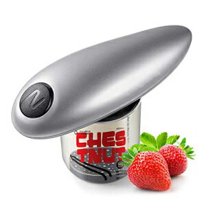 W-Dragon Electric Can Opener, Smooth Edge Automatic Can Opener for Any Size, Best Kitchen Gadget for Arthritis and Seniors (Gray)