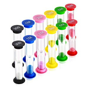 Dsmile Sand TimerPlastic Hourglass TimerColorful Sandglass Hourglass Sand Clock Timer 30sec / 1min / 2mins / 3mins / 5mins / 10mins12pcs Dsmile Sand Timer,Plastic Hourglass Timer,Colorful Sandglass Hourglass Sand Clo