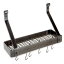 ץߥ⡼֥åեݥåȥåϥޡɥޤ Enclume Premier Small Bookshelf Wall Pot Rack, Hammered Steel