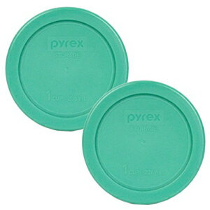 Pyrex 7202-PC饦1åץ꡼ץ饹åС2ѥå Pyrex 7202-PC Round 1 Cup Green Plastic Lid Cover (2 Pack)