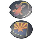 Sonoran Souvenirs Car Coasters Water Absorbent Ceramic Small 2.56