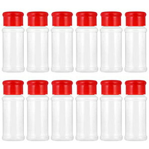 BESTONZONvX`bNXpCXW[12\gybp[VF[J[W[o[xL[W[{gN[gReiAXpCXAn[uApE_[̕ۑɍœKiԁj BESTONZON Plastic Spice Jar 12pcs Salt Pepper Shakers Seasoning Jar Barbecue