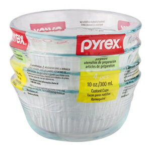 ѥåǮ10󥹥ɥåץǥȥǥå4ĥåȡ Pyrex Bakeware 10-Ounce Custard Cups Dessert Dish (Set of 4)