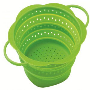 クーンリコン折りたたみザル、小、緑 Kuhn Rikon Collapsible Colander, Small, Green