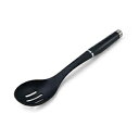 キッチンエイドKO004OHOBAグルメナイロンスロットスプーン、ワンサイズ、ブラック KitchenAid KO004OHOBA Gourmet Nylon Slotted Spoon, One Size, Black