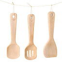 キッチン木製スプーンミキシングベーキングサービング器具パペット12インチ-3個セット ROUNDSQUARE Kitchen Wooden Spoons Mixing Baking Serving Utensils Puppets 12 inch - set of 3