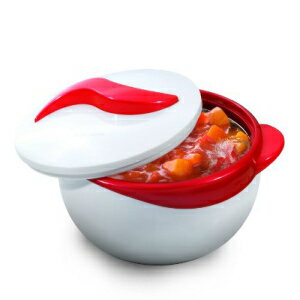 ピナクルレッドサービングサラダ/スープディッシュボウル-ふた付き断熱ボウル-休日、ディナー、パーティーに最適なボウル2.6qt。 Pinnacle Thermoware Pinnacle RED Serving Salad/ Soup Dish Bowl - Thermal Insulated Bowl with Lid -Great Bowl for Ho