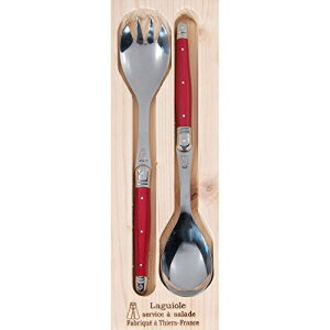 Jean Dubost JD97018.REDサラダサーバー、ハンドル付き、 Jean Dubost JD97018.RED Salad Servers With With Handles,
