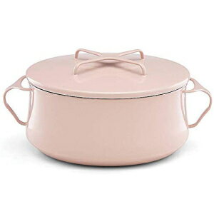 楽天Glomarketダンスクコベンスタイルエナメル鋼4クォートキャセロール鍋蓋付き、ピンク Dansk Kobenstyle Enameled Steel 4 Quart Casserole Pot with Lid, Pink