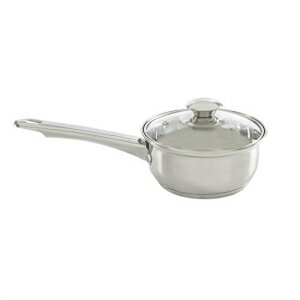 Ecolution Pure Intentions Saucepan 1Quart-ベント付き強化ガラス蓋-ステンレス鋼 Ecolution Pure Intentions Saucepan 1 Quart - Vented Tempered Glass Lid - Stainless Steel