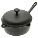 Iwachu 410-682 9-1 / 2 鋳鉄製フライパン ふた付き ミディアム ブラック Iwachu 410-682 9-1/2 Cast Iron Frying Pan with Lid, Medium, Black