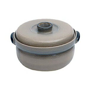 日本の土鍋坪調理鍋、4-5人用、3000cc、グレー IPPINKA Japanese Donabe Tsubo Cooking Pot, For 4-5 people, 3000cc, Grey