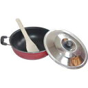 XeX̊WtmXeBbNJ_CmXeBbNA~jEXNo[ƃphtmXeBbNJ_CgJ_C SHRIYA Non-Stick Kadai with Stainless Steel Lid Non-Stick Cookware Aluminium Non-Stick Kadai with Scrubber